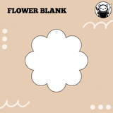 Keychain Blank - Flower | Acrylic & Sublimation Plywood Blanks