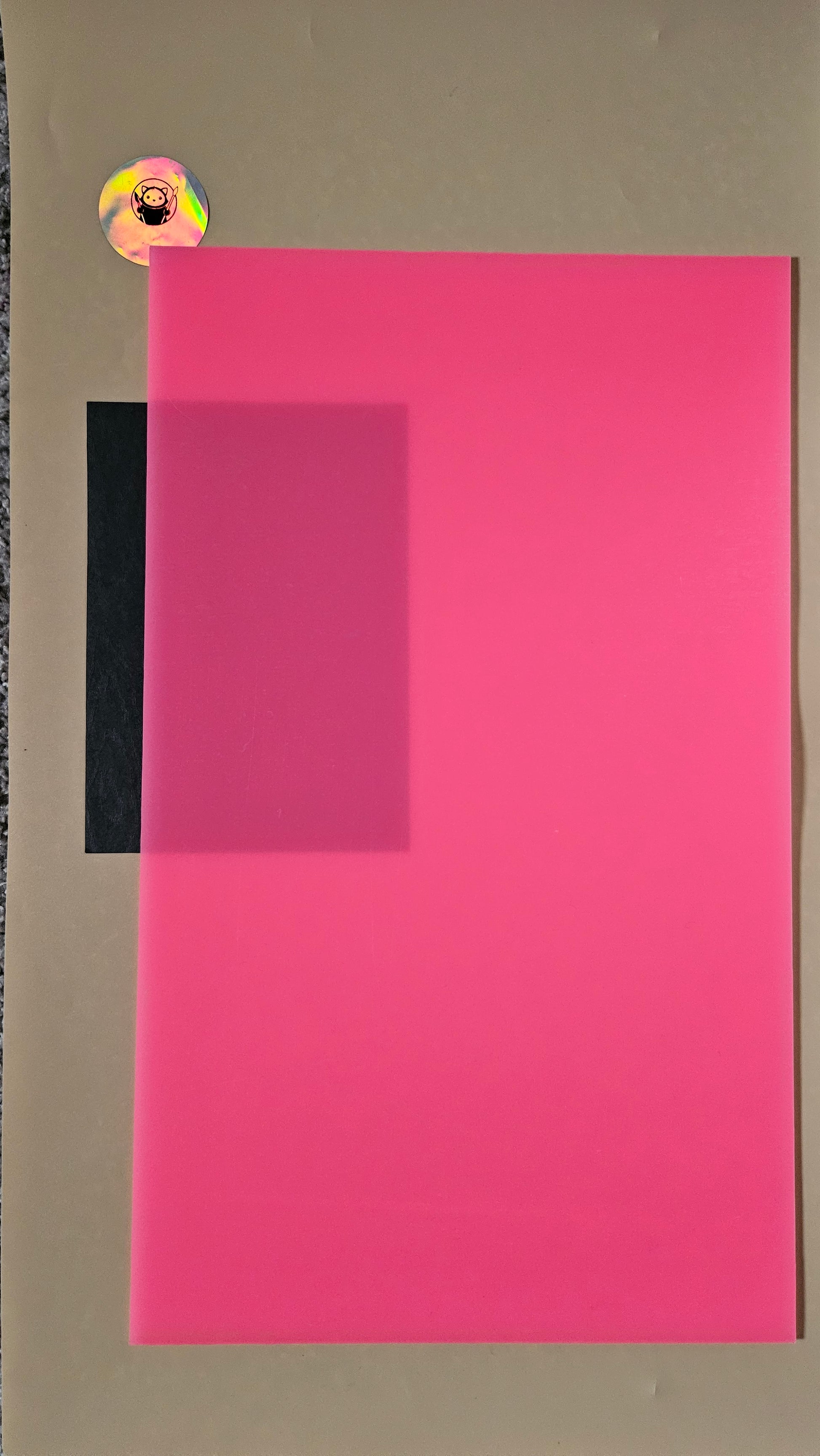 Acrylic Sheets - Glow in the Dark Pink
