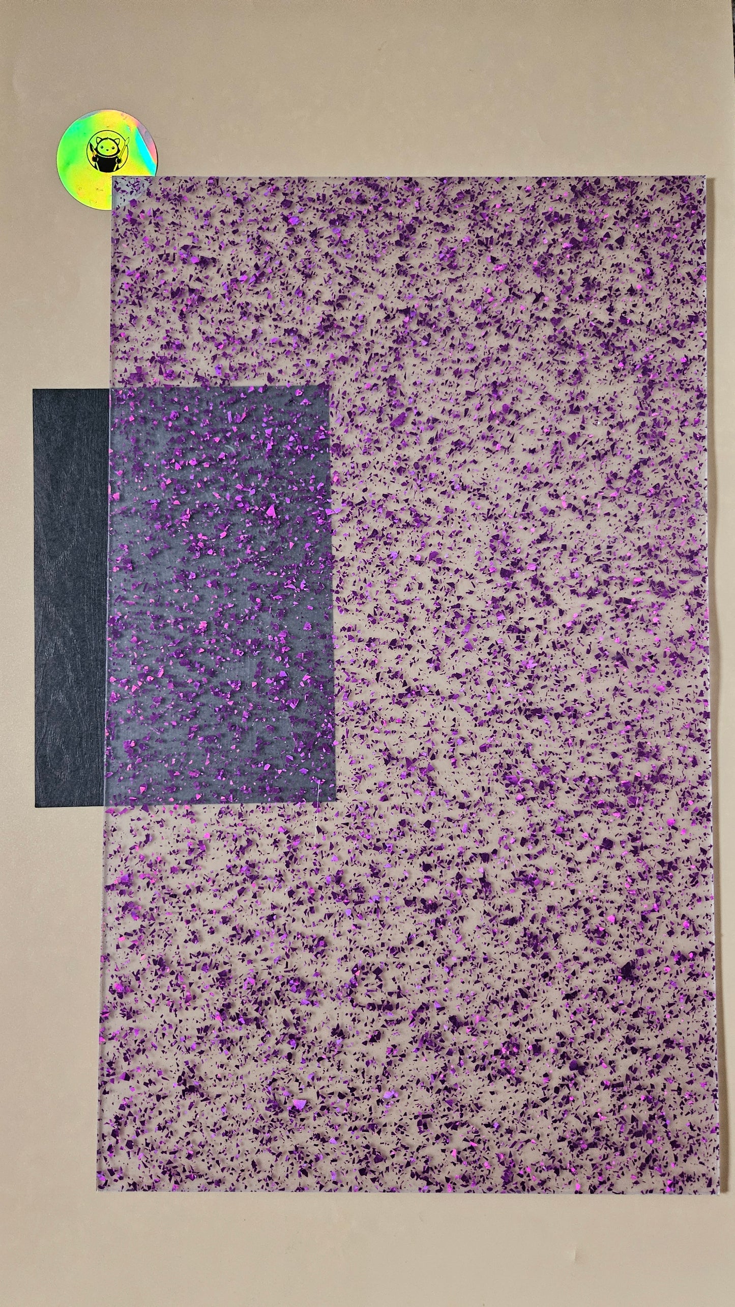 Acrylic Sheets - Purple Glitter