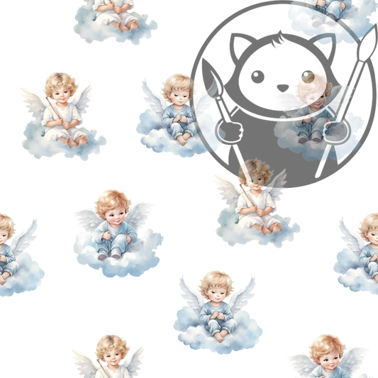 Next Level Sheet - Printed Acryic and Plywood Sheets - Angels  Small - Pattern