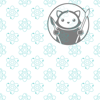 Next Level Sheet - Printed Acrylic and Plywood - Atoms Atoms Pattern