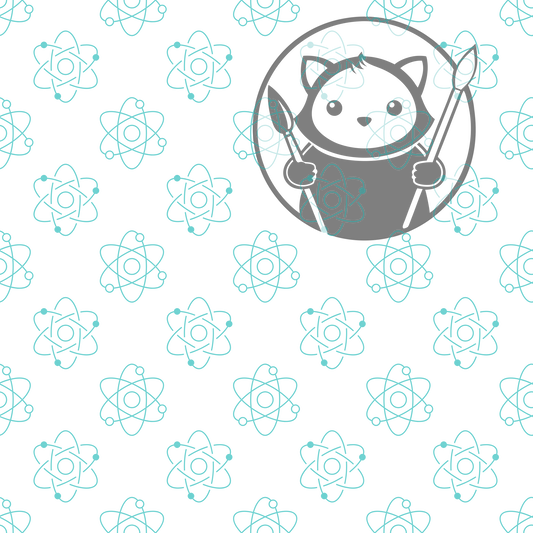 Next Level Sheet - Printed Acrylic and Plywood - Atoms Atoms Pattern