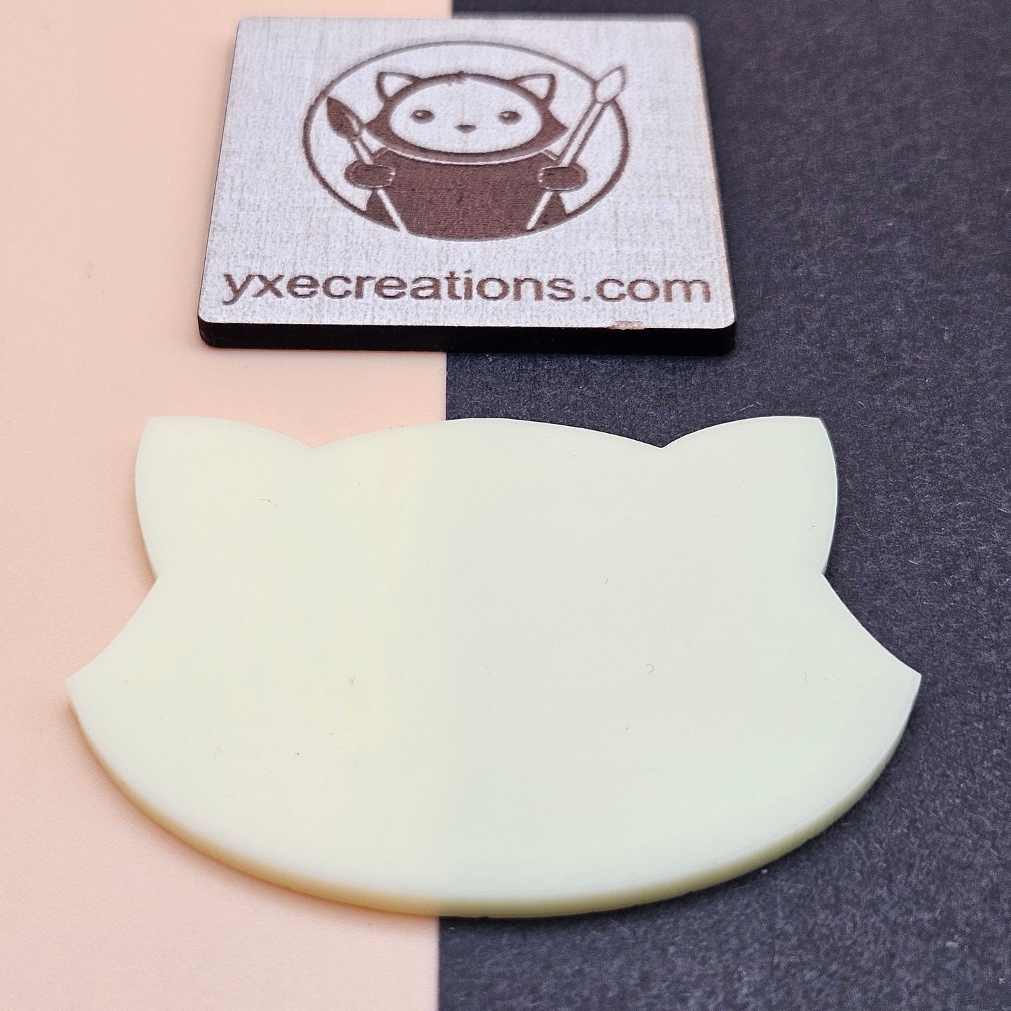 Banana Yellow dual finish acrylic sheet sample