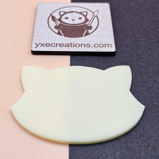 Banana Yellow dual finish acrylic sheet sample