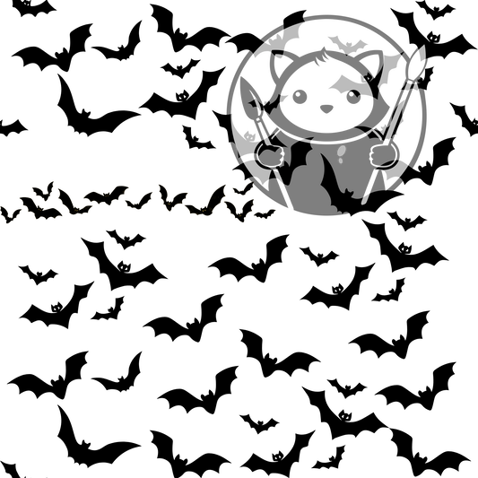 Next Level Sheet - Printed Acrylic and Plywood - Bats Pattern