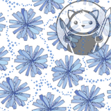 Big Blue Flowers - Next Level Sheet