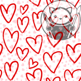 Big Red Hearts - Next Level Sheet