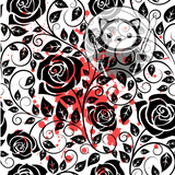 Pressed Flowers - Black Roses and Red - Next Level Sheet