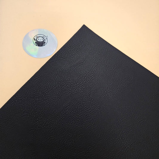 Black - Engraves Copper - Leatherette Sheet – PU Material -  Corner