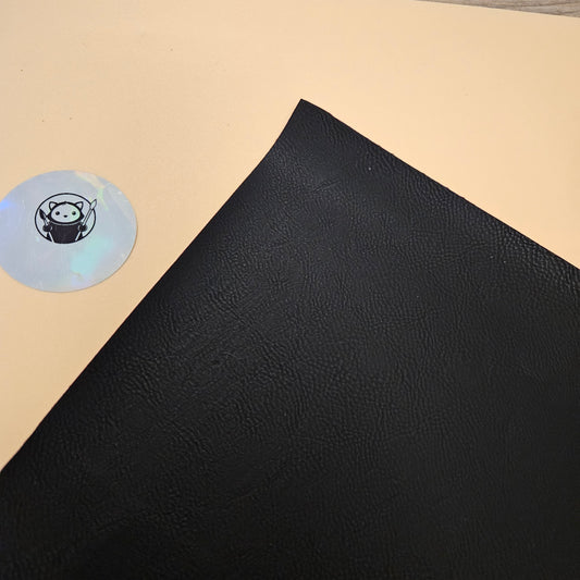 Black - Engraves Red - Leatherette Sheet – PU Material -  Corner