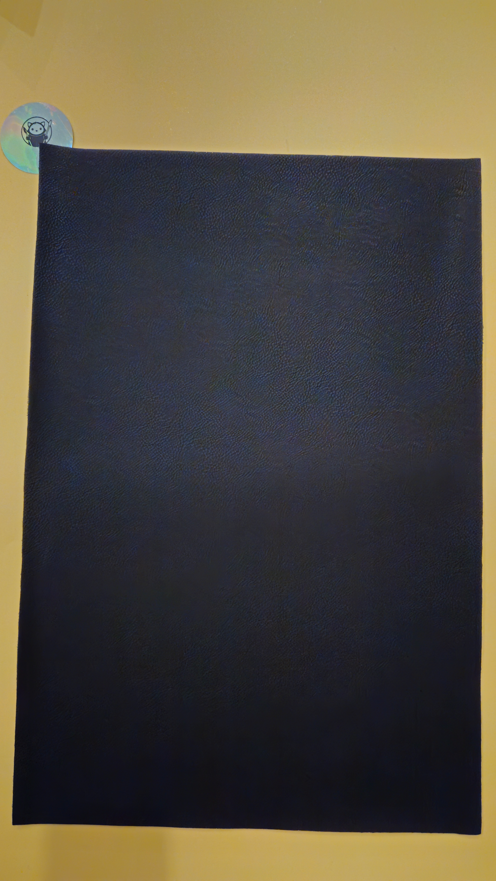 Black - Engraves Silver - Leatherette Sheet – PU Material - Sheet