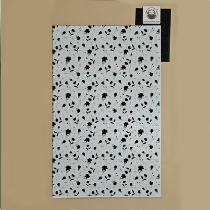 Next Level Sheet for laser cutting - Black Flowers Veil - Pattern Acrylic and Plywood