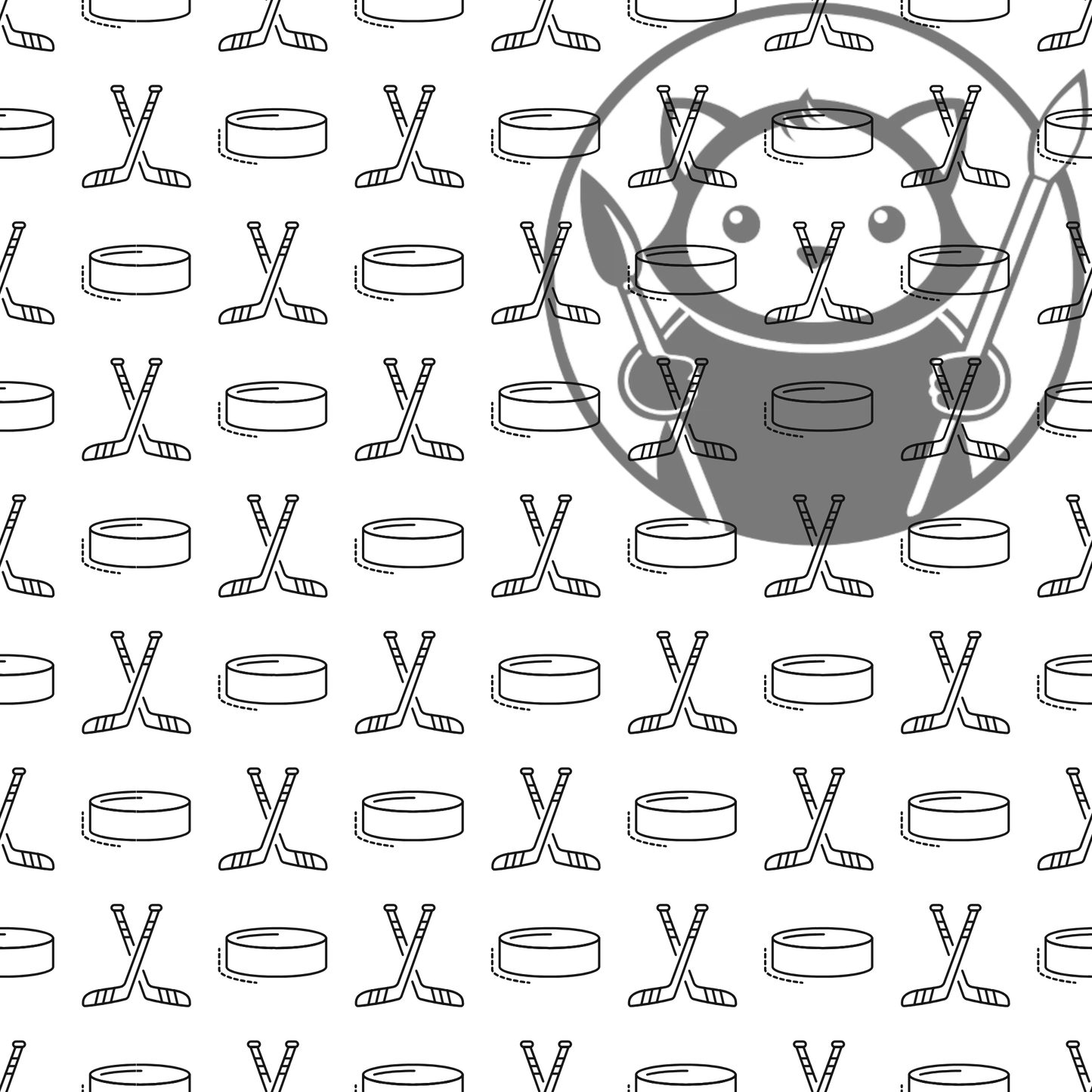 Black and White Hockey - Next Level Sheet