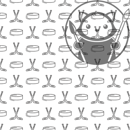 Black and White Hockey - Next Level Sheet