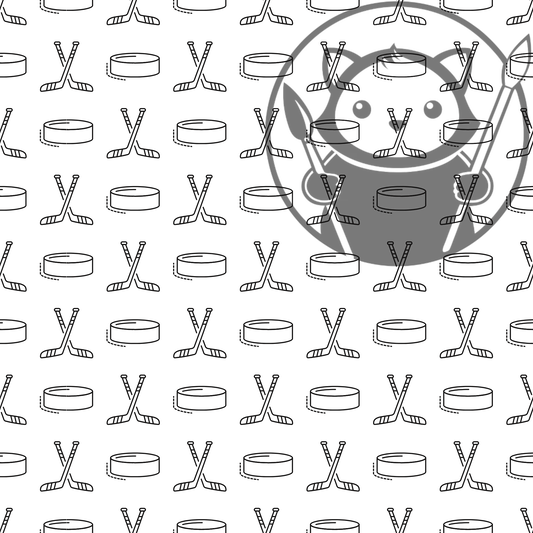 Black and White Hockey - Next Level Sheet