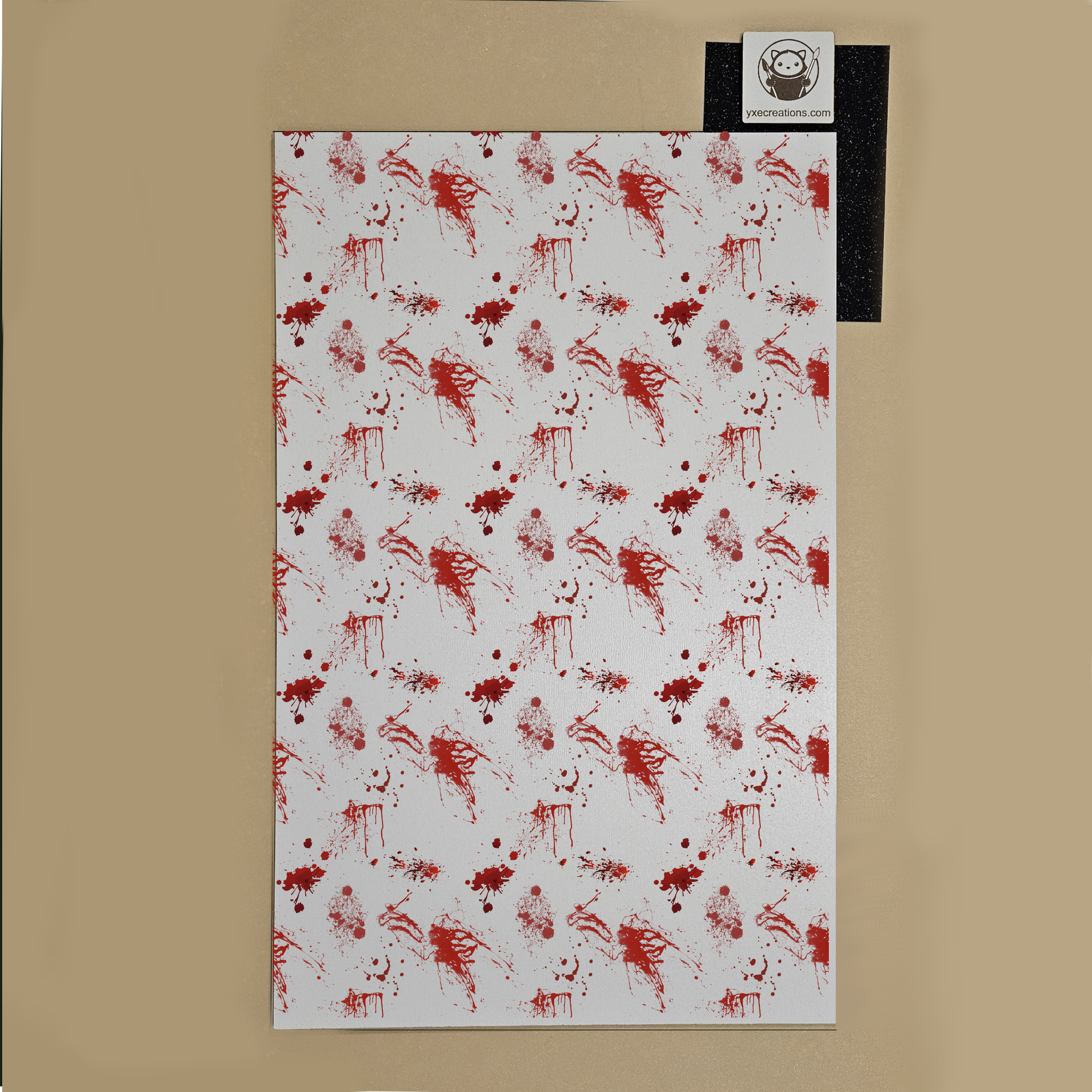 Next Level Sheet for laser cutting - Blood Splatters - Pattern Acrylic and Plywood