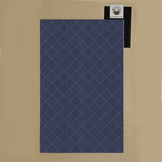 Blue Diamond Pattern Fabric - Next Level Sheet
