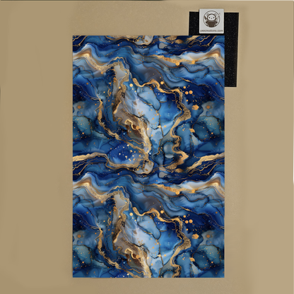 Alcohol Ink - Blue Gold #2 - Next Level Sheet