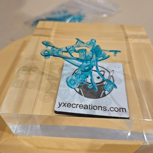 Blue Keychain Clips - Keychain Snap - Keychain Rings - Plastic