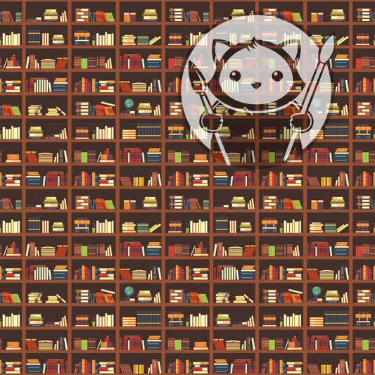 Next Level Sheets - Printed Acrylic and Plywood - Bookshelves Pattern
