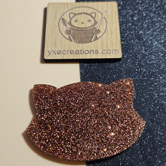 Bronze - Glitter Acrylic - Cast Acrylic for Laser Cutting - Preview