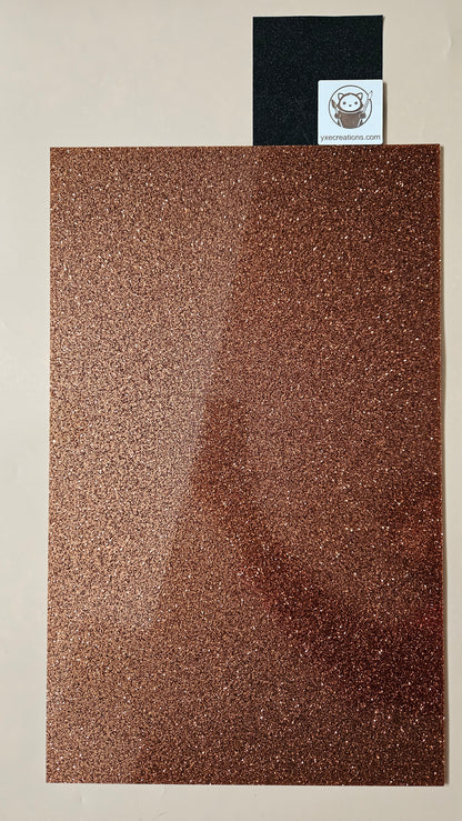 Bronze - Glitter Acrylic - Cast Acrylic for Laser Cutting - Sheet Preview