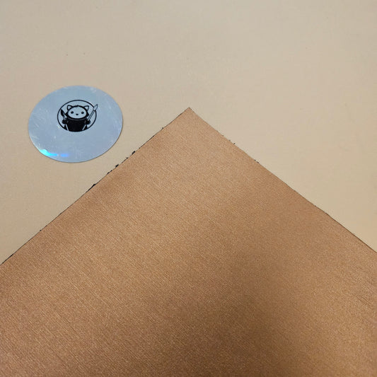 Brushed Copper - Engraves Black - Leatherette Sheet – PU Material -  Corner