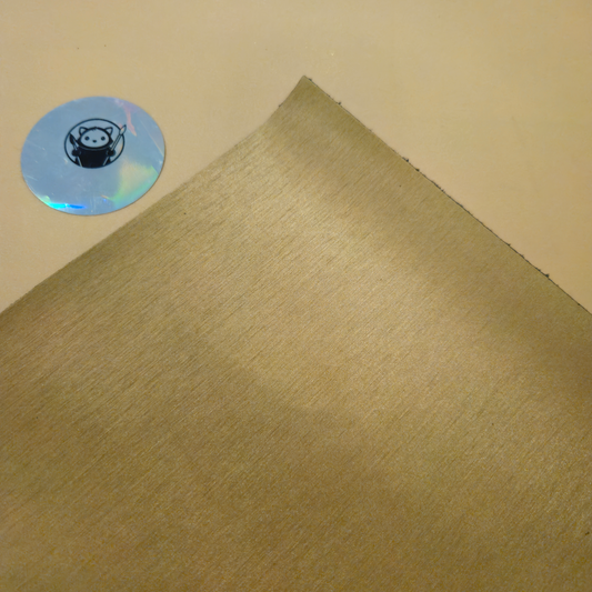 Brushed Gold - Engraves Black - Leatherette Sheet – PU Material - Corner