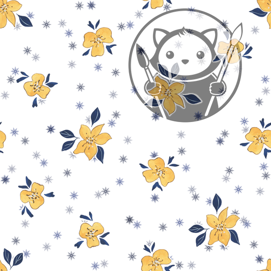 Next Level Sheet - Printed Acrylic and Plywood - Buttercup and Stars Pattern