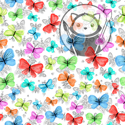 Next Level Sheet - Printed Acrylic and Plywood - Butterflies Pattern