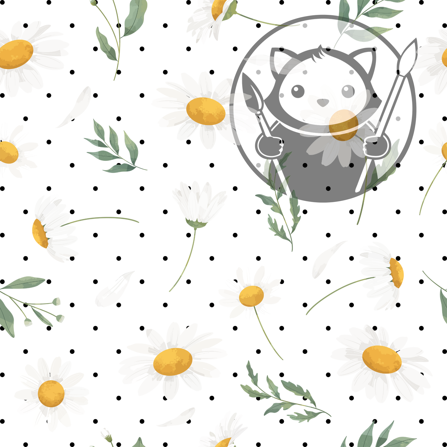 Next Level Sheet - Printed Acrylic and Plywood - Camomile Pattern