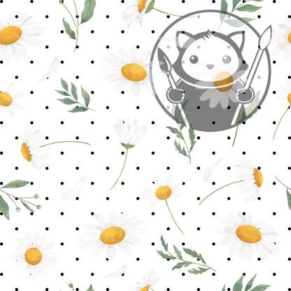 Next Level Sheet - Printed Acrylic and Plywood - Camomile Pattern