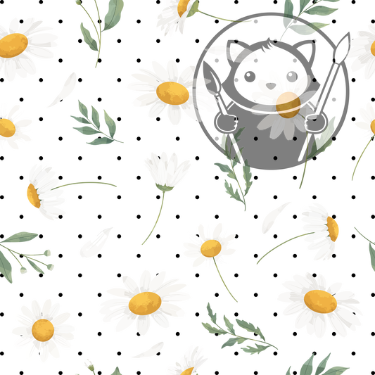 Next Level Sheet - Printed Acrylic and Plywood - Camomile Pattern