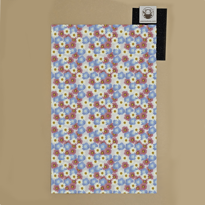 Floral patterned sheet for laser cutting with Cat Garden Preview on a beige background with a brand label Next Level Sheet.