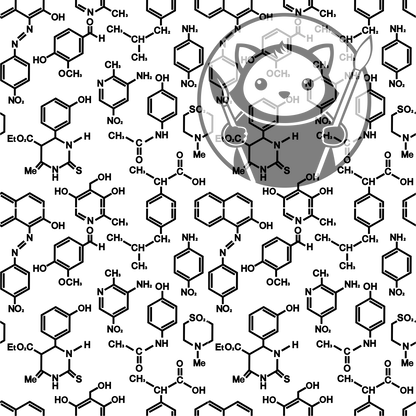 Next Level Sheet - Printed Acrylic and Plywood - Chemistry Pattern