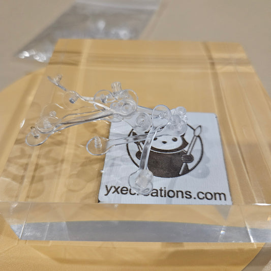 Clear Keychain Plastic Clips - Keychain Snap - Keychain Rings - Plastic