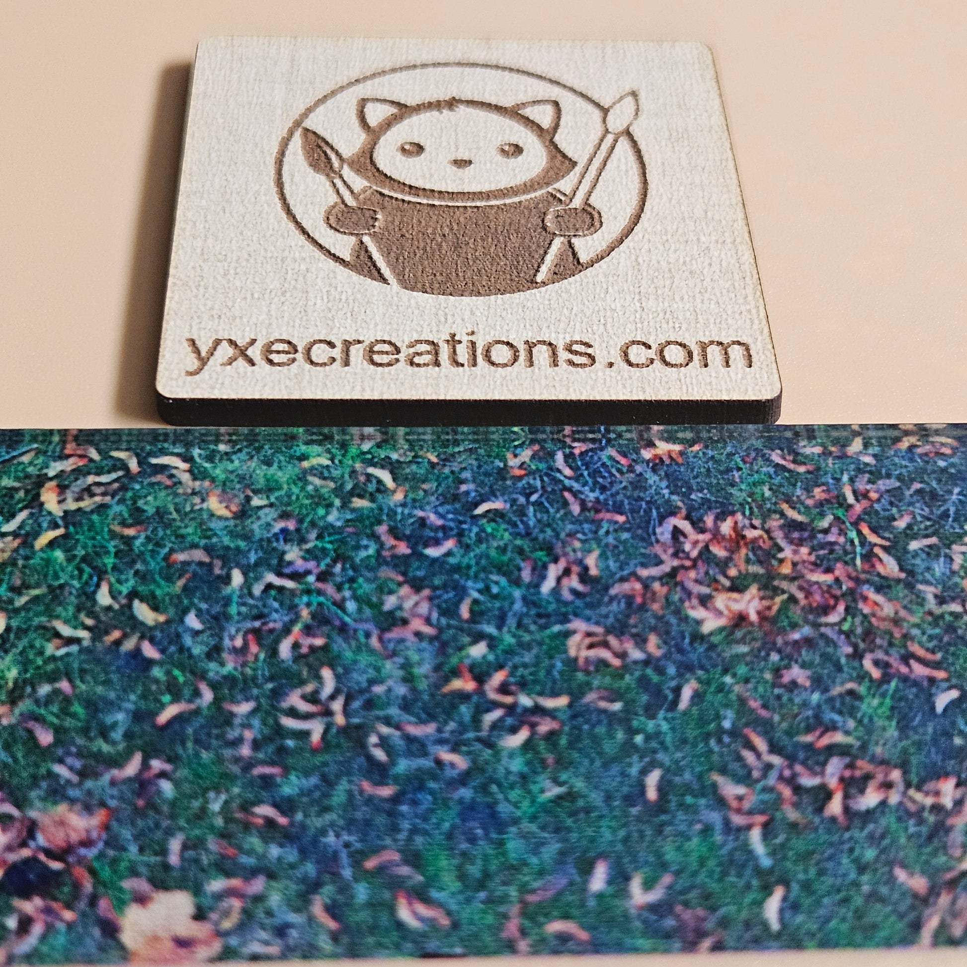 Close Up Maple Leaves Forest - Next Level Sheet - Printed PLywood and Acrylic - Close Up