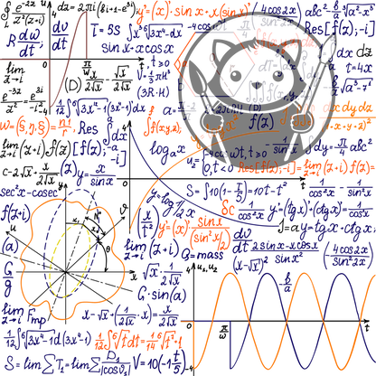Next Level Sheet - Printed Acrylic and Plywood - Colourful College Notes Pattern