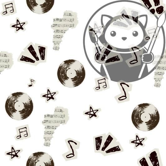 Next Level Sheet - Printed Acrylic and Plywood Sheets - Cool Music - Pattern