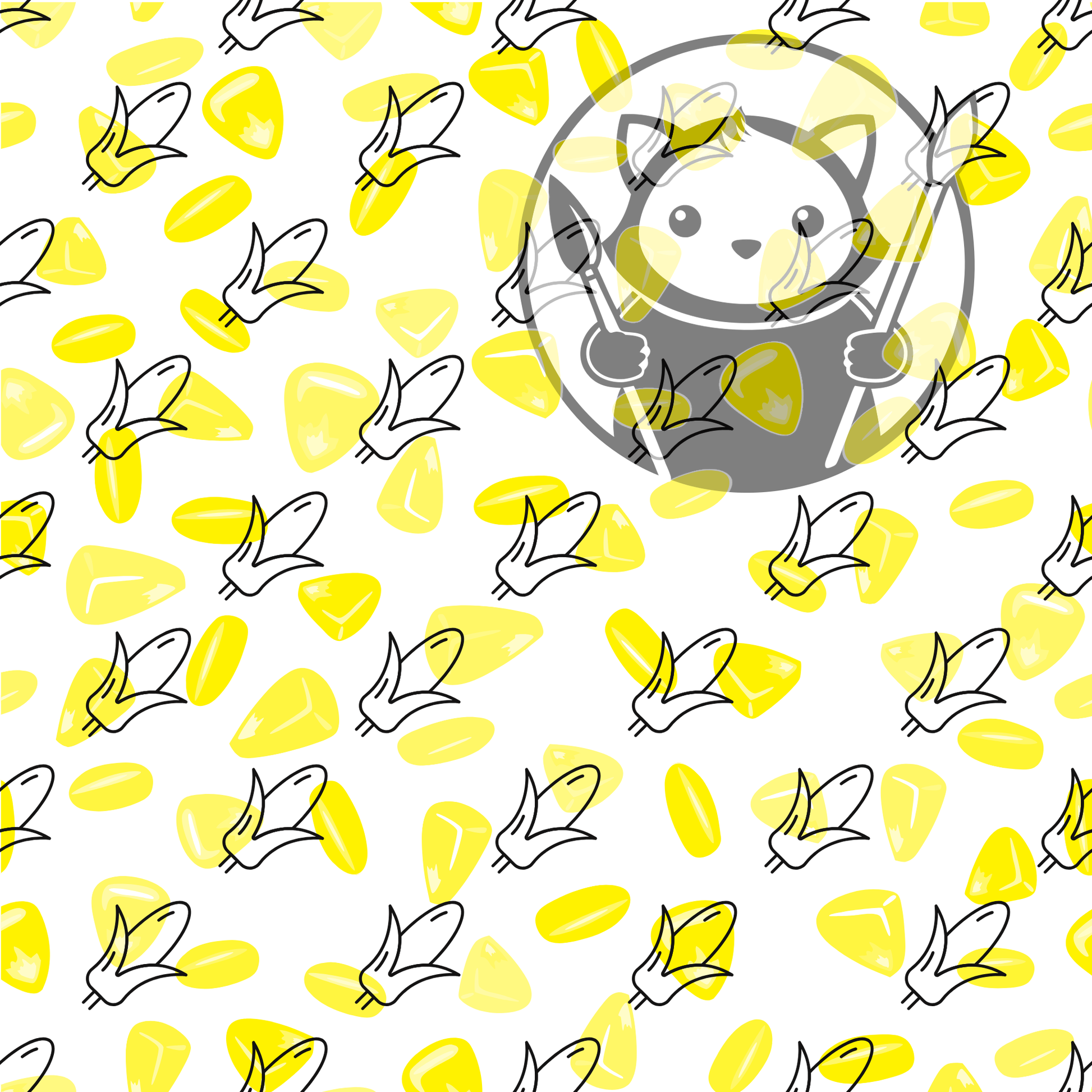 Next Level Sheet - Printed Acrylic and Plywood - Corn and Corn Pattern