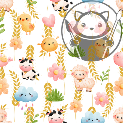 Next Level Sheet - Printed plywood and acrylic - Vute Animals - Pattern