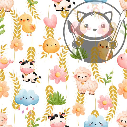 Next Level Sheet - Printed plywood and acrylic - Vute Animals - Pattern