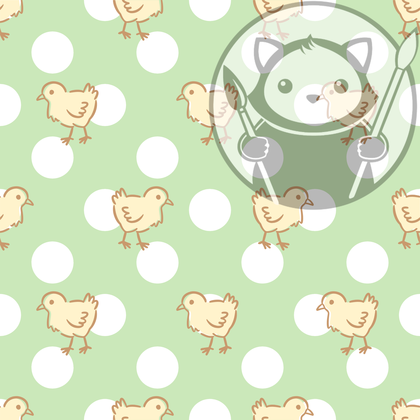 Next Level Sheet - Printed plywood and acrylic - Cute Chicks - Pattern