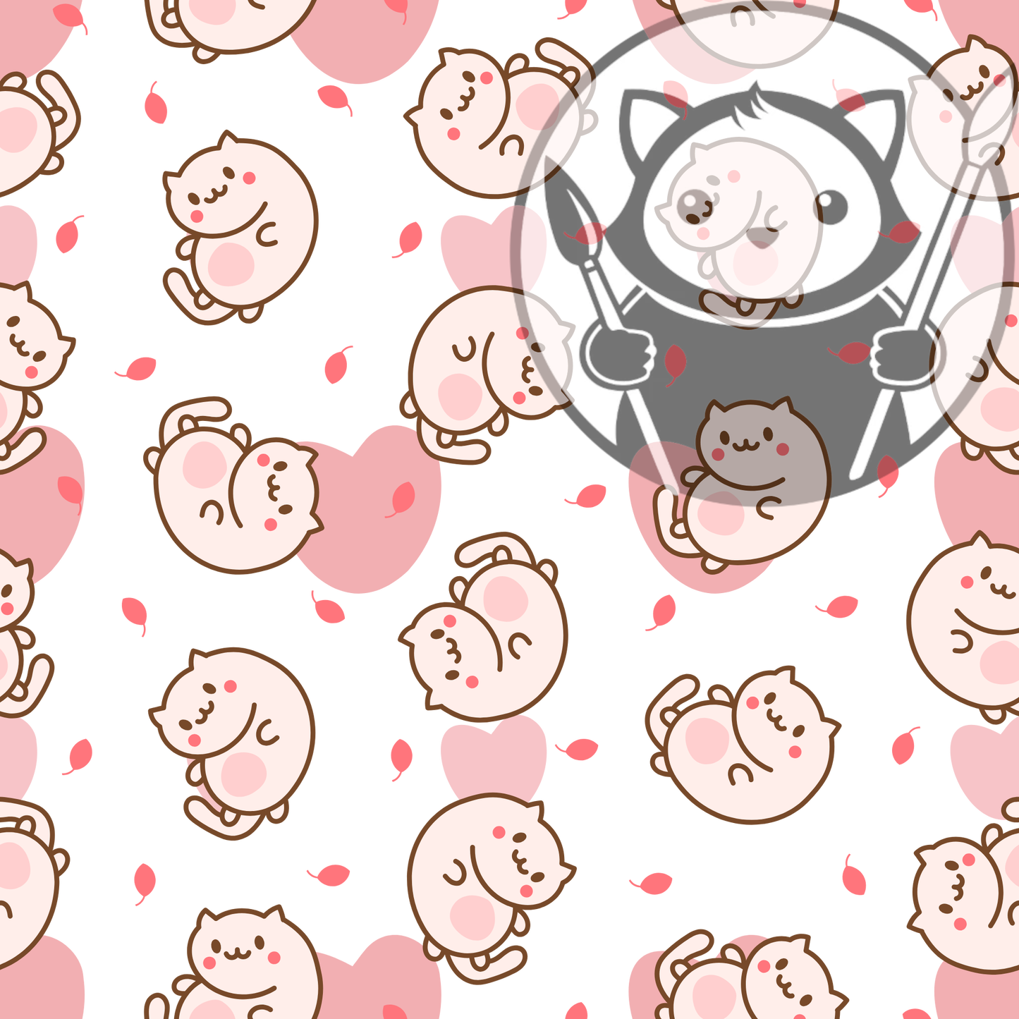 Next Level Sheet - Printed Acryic and Plywood Sheets - Cute Kitties - Pattern