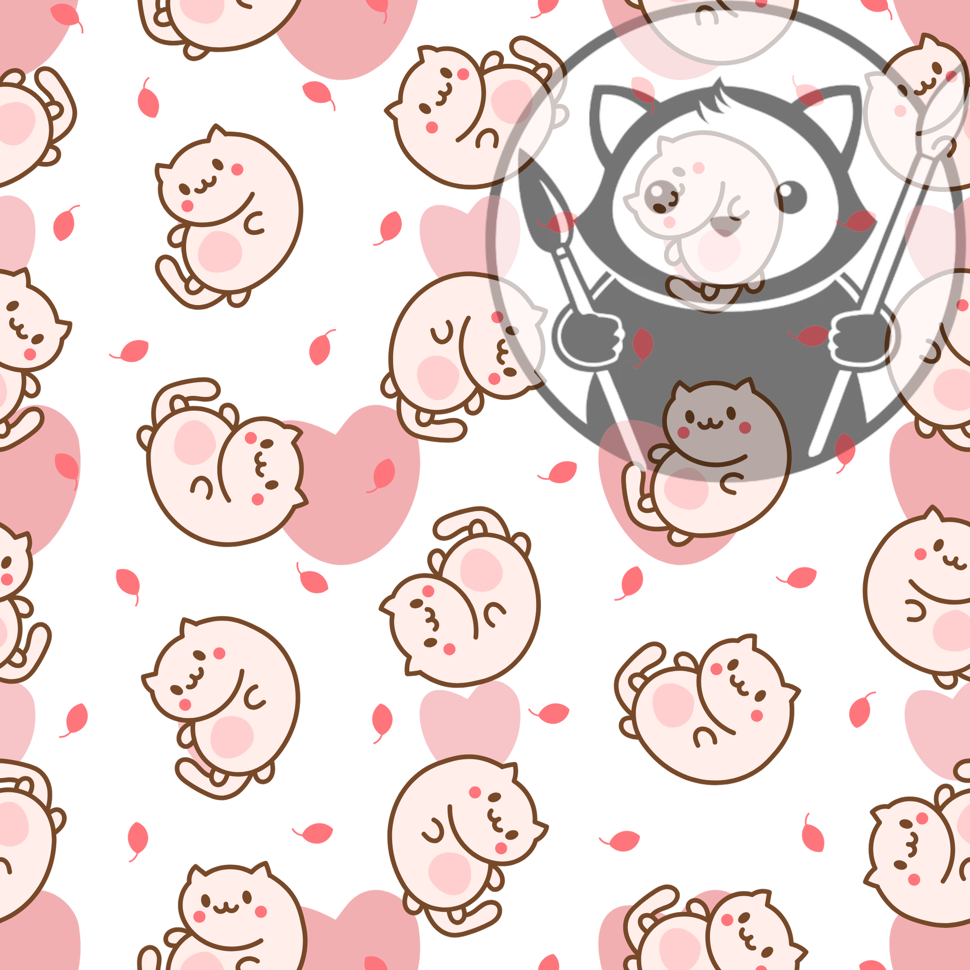 Next Level Sheet - Printed Acryic and Plywood Sheets - Cute Kitties - Pattern