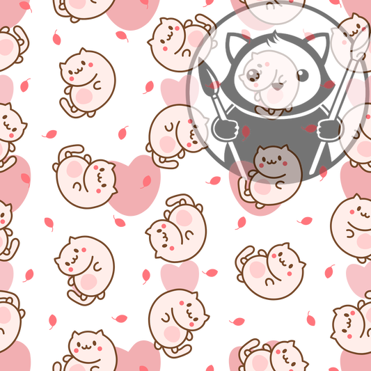 Next Level Sheet - Printed Acryic and Plywood Sheets - Cute Kitties - Pattern