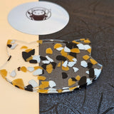 Designer Acrylic Sheet - Black, White and Orange Dots