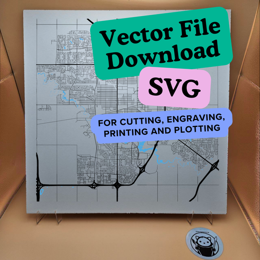 Vector File Download SVG - City map