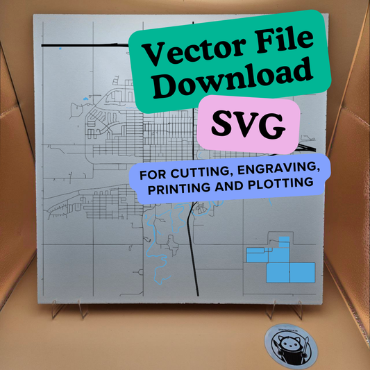 Vector File Download SVG - City map - Saskatchewan