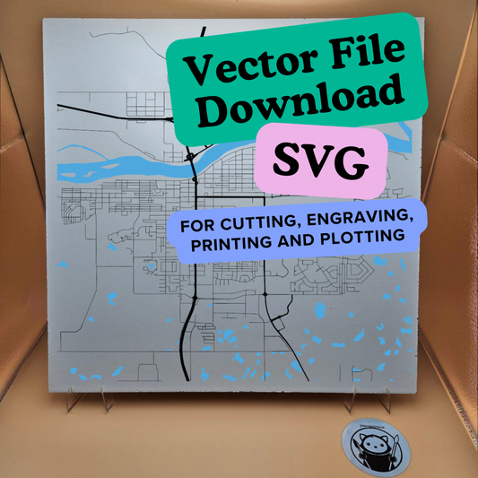 Vector File Download SVG - City map - sk
